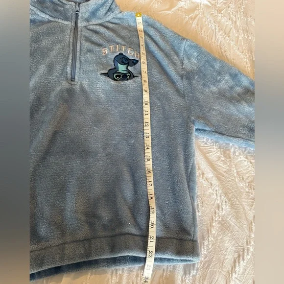 Disney Stitch Light Blue Fleece Jacket - Picture 6 of 7